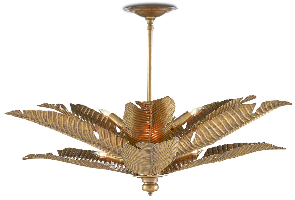 Tropical Semi-Flush Mount-Mid. Chandeliers-Currey and Company-Lighting Design Store