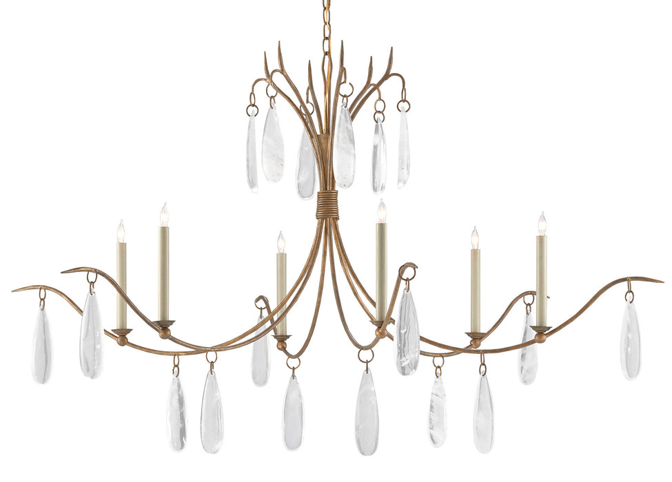 Marshallia Chandelier-Large Chandeliers-Currey and Company-Lighting Design Store