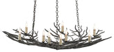 Rainforest Chandelier-Mid. Chandeliers-Currey and Company-Lighting Design Store
