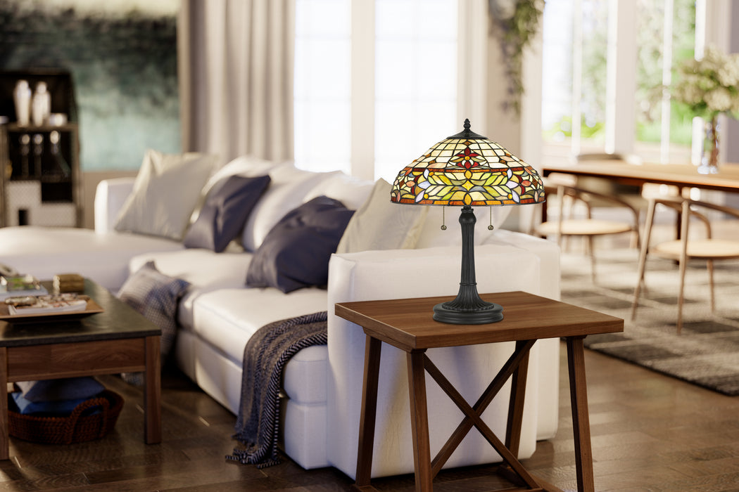 Quinn Table Lamp-Lamps-Quoizel-Lighting Design Store