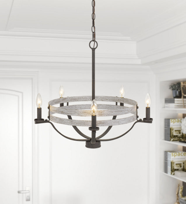 Five Light Chandelier-Mid. Chandeliers-Cal Lighting-Lighting Design Store