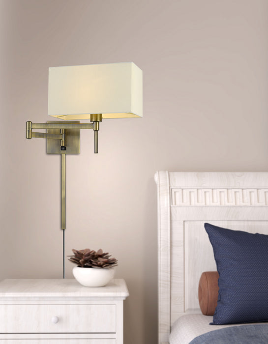 One Light Swing Arm Wall Lamp-Lamps-Cal Lighting-Lighting Design Store