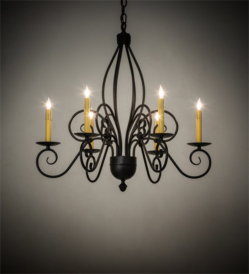 Six Light Chandelier-Mid. Chandeliers-Meyda Tiffany-Lighting Design Store