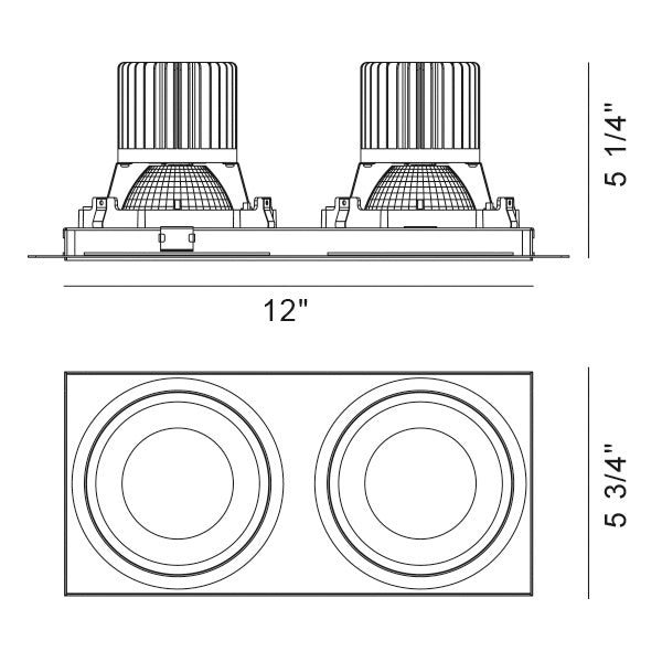 Eurofase - 35355-30-01 - Two Light Downlight - Amigo - Black