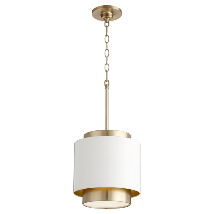Quorum - 8010-0880 - One Light Pendant - Drum Pendants - Studio White