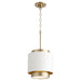 Quorum - 8010-0880 - One Light Pendant - Drum Pendants - Studio White