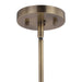 Vaxcel - P0318 - Five Light Pendant - Euclid - Aged Brass