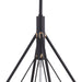 Vaxcel - P0328 - Four Light Pendant - Bartlett - Oil Rubbed Bronze and Satin Nickel