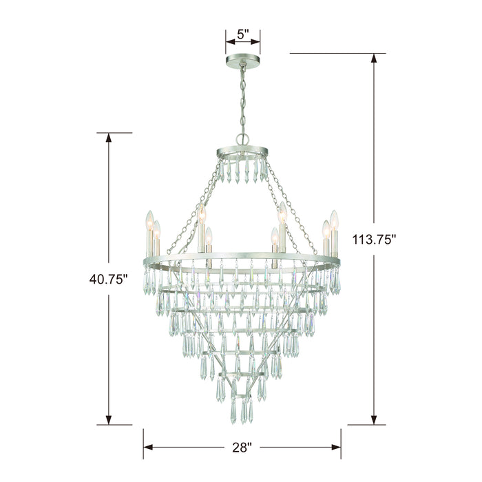 Lucille Chandelier-Large Chandeliers-Crystorama-Lighting Design Store