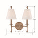 Riverdale Wall Mount-Sconces-Crystorama-Lighting Design Store