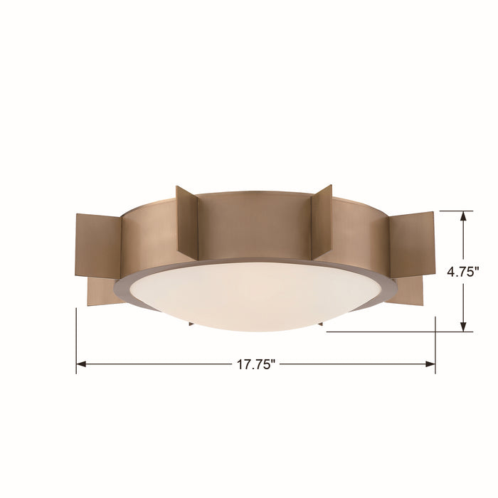 Solas Ceiling Mount-Flush Mounts-Crystorama-Lighting Design Store