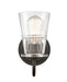 Innovations - 421-1W-BK-CL-LED - LED Bath Vanity - Auralume - Matte Black