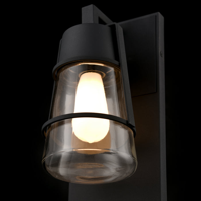 DVI Lighting - DVP44472BK-CL - One Light Wall Sconce - Lake of the Woods Outdoor - Black with Clear Glass