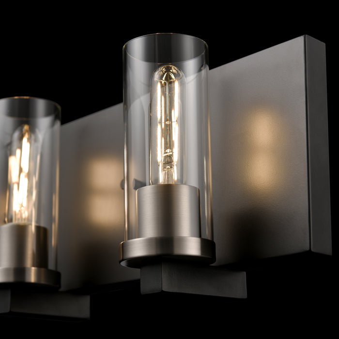 DVI Lighting - DVP28143MF+GR-CL - Three Light Vanity - Sambre - Multiple Finishes and Graphite with Clear Glass