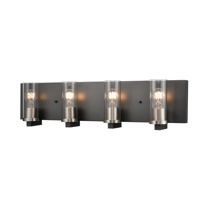 DVI Lighting - DVP28143MF+GR-CL - Three Light Vanity - Sambre - Multiple Finishes and Graphite with Clear Glass