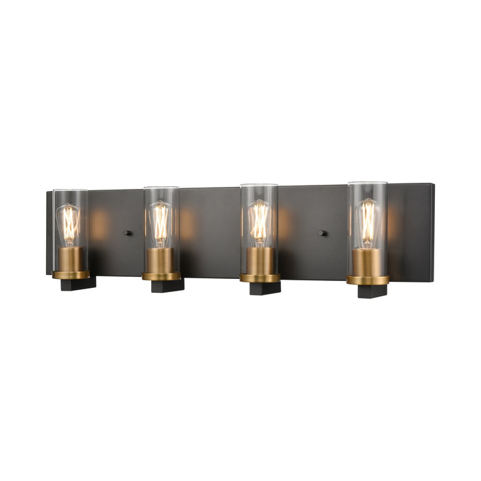 DVI Lighting - DVP28144MF+GR-CL - Four Light Vanity - Sambre - Multiple Finishes and Graphite with Clear Glass