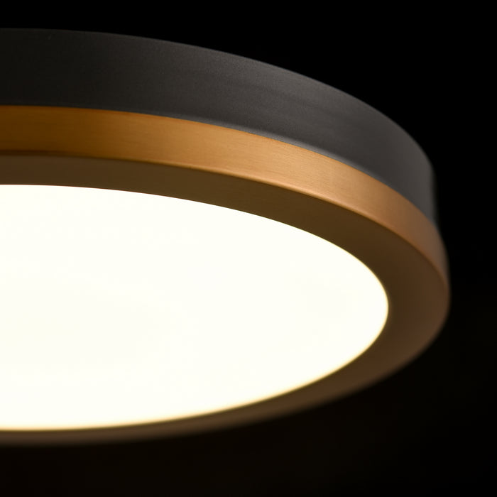 DVI Lighting - DVP39342BR+GR - LED Flush Mount - Temagami - Brass and Graphite