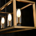 DVI Lighting - DVP28102MF+BR+GR-CL - Five Light Linear Pendant - Sambre - Multiple Finishes and Brass and Graphite with Clear Glass