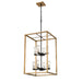 DVI Lighting - DVP28148MF+BR+GR-CL - Eight Light Foyer Pendant - Sambre - Multiple Finishes and Brass and Graphite with Clear Glass