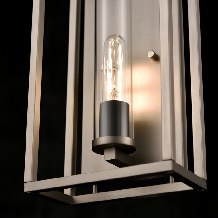 DVI Lighting - DVP28199MF+BN-CL - One Light Wall Sconce - Sambre - Multiple Finishes and Buffed Nickel with Clear Glass