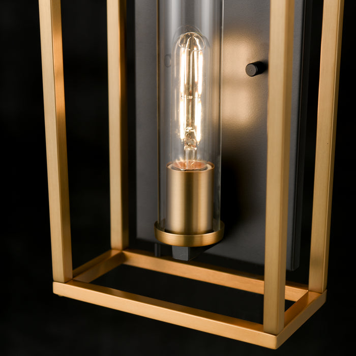 DVI Lighting - DVP28199MF+BR+GR-CL - One Light Wall Sconce - Sambre - Multiple Finishes and Brass and Graphite with Clear Glass