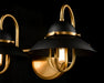 DVI Lighting - DVP31022GR+VBR - Two Light Vanity - Peggy's Cove - Graphite and Venetian Brass
