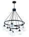 Craftmade - 53329-FB - Nine Light Chandelier - Que - Flat Black