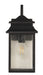 Craftmade - ZA3104-TB - One Light Outdoor Lantern - Crossbend - Matte Black
