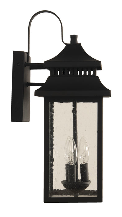 Craftmade - ZA3124-TB - Two Light Outdoor Lantern - Crossbend - Matte Black