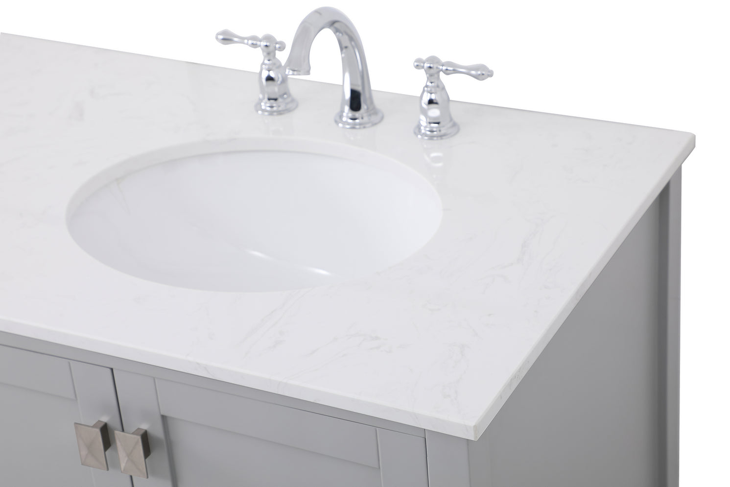Elegant Lighting VF18872DGR Double Bathroom Vanity Irene Gray