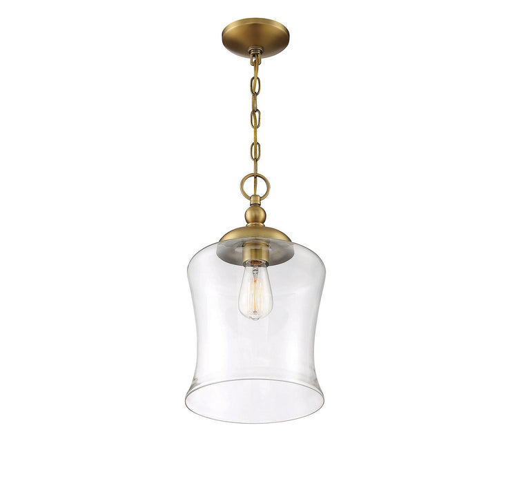 Meridian - M70019NB - One Light Pendant - Mpend - Natural Brass