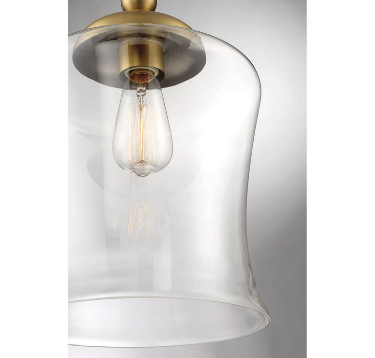 Meridian - M70019NB - One Light Pendant - Mpend - Natural Brass