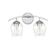 Meridian - M80031CH - Two Light Bath Bar - Mbath - Chrome