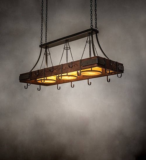 Three Light Pot Rack-Linear/Island-Meyda Tiffany-Lighting Design Store
