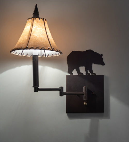 One Light Swing Arm Wall Sconce-Sconces-Meyda Tiffany-Lighting Design Store