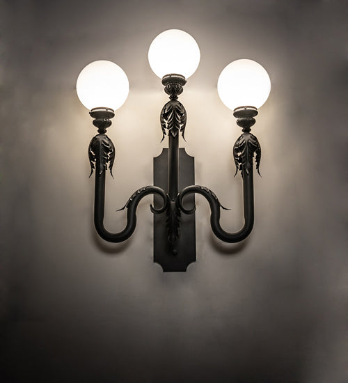 Three Light Wall Sconce-Sconces-Meyda Tiffany-Lighting Design Store