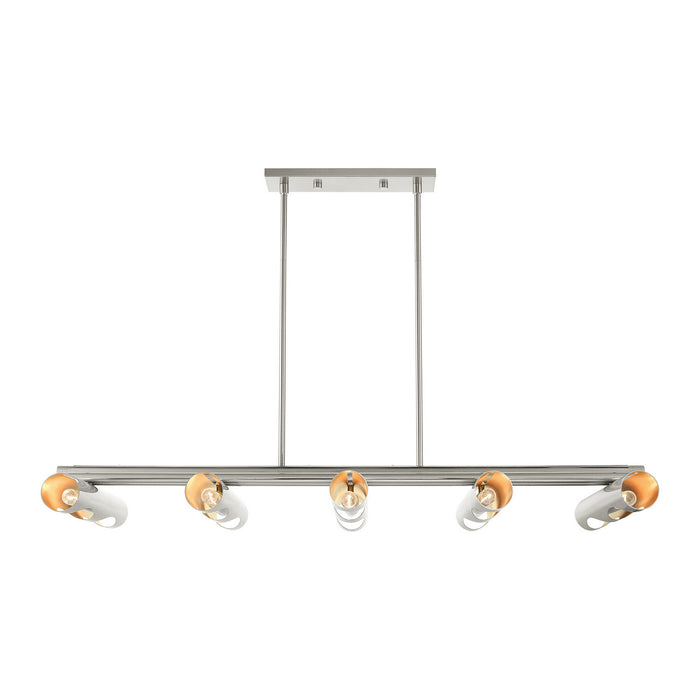Novato Linear Chandelier-Linear/Island-Livex Lighting-Lighting Design Store