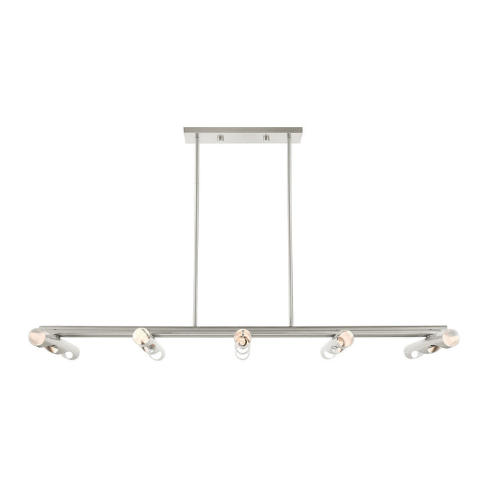 Acra Linear Chandelier-Linear/Island-Livex Lighting-Lighting Design Store