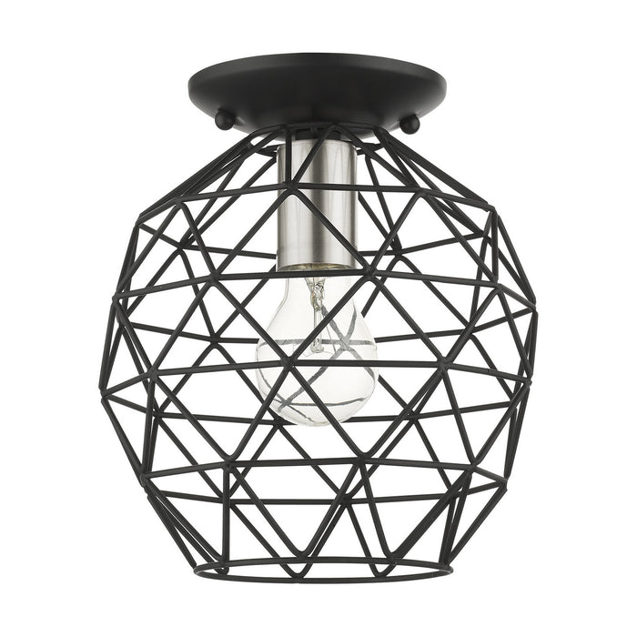 Geometrix Flush Mount-Flush Mounts-Livex Lighting-Lighting Design Store