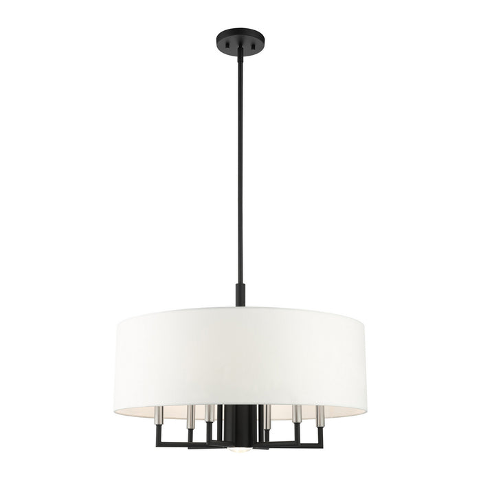 Meridian Chandelier-Mid. Chandeliers-Livex Lighting-Lighting Design Store