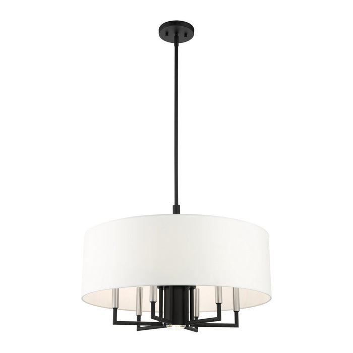 Meridian Chandelier-Mid. Chandeliers-Livex Lighting-Lighting Design Store