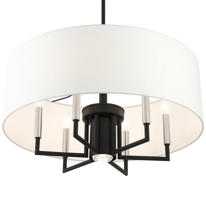 Meridian Chandelier-Mid. Chandeliers-Livex Lighting-Lighting Design Store