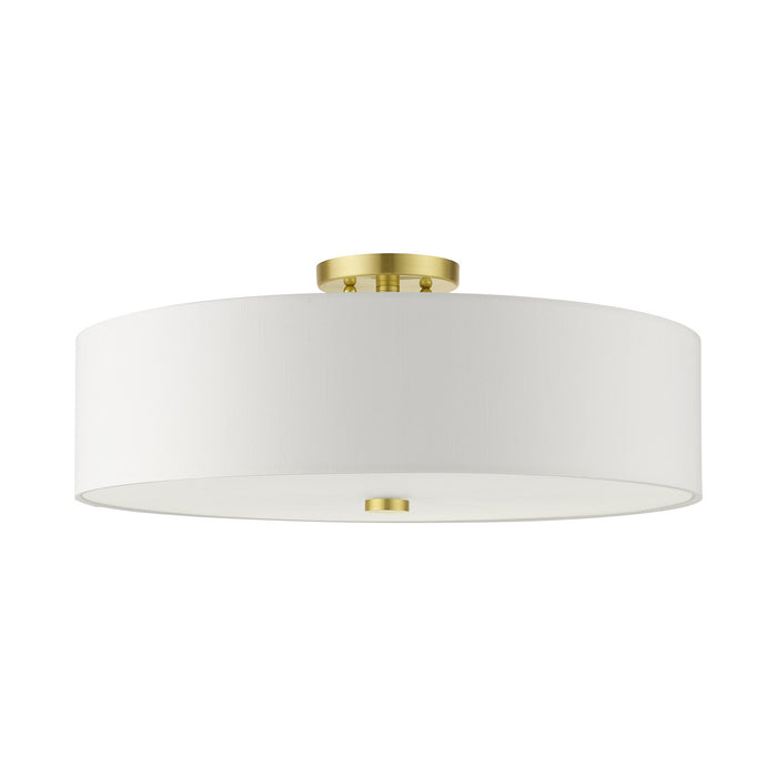 Meridian Semi Flush Mount-Semi-Flush Mts.-Livex Lighting-Lighting Design Store