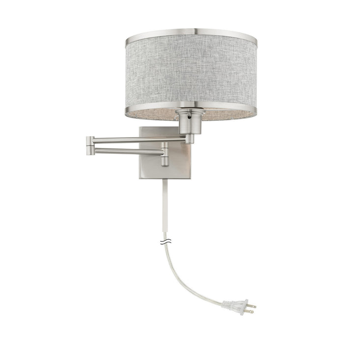 One Light Swing Arm Wall Lamp-Lamps-Livex Lighting-Lighting Design Store