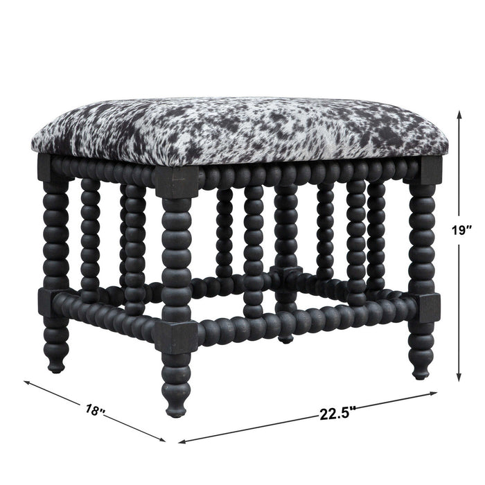 Uttermost - 23589 - Bench - Rancho - Matte Black Stained