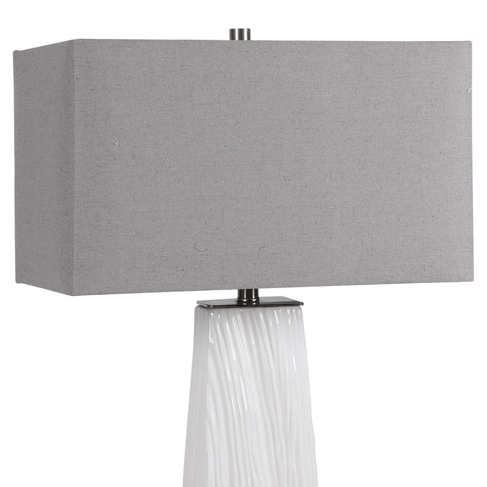 Uttermost - 28383 - One Light Table Lamp - Sycamore - Brushed Nickel