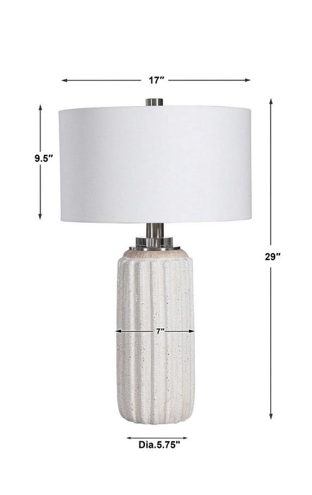 Uttermost - 28431 - One Light Table Lamp - Azariah - Brushed Nickel