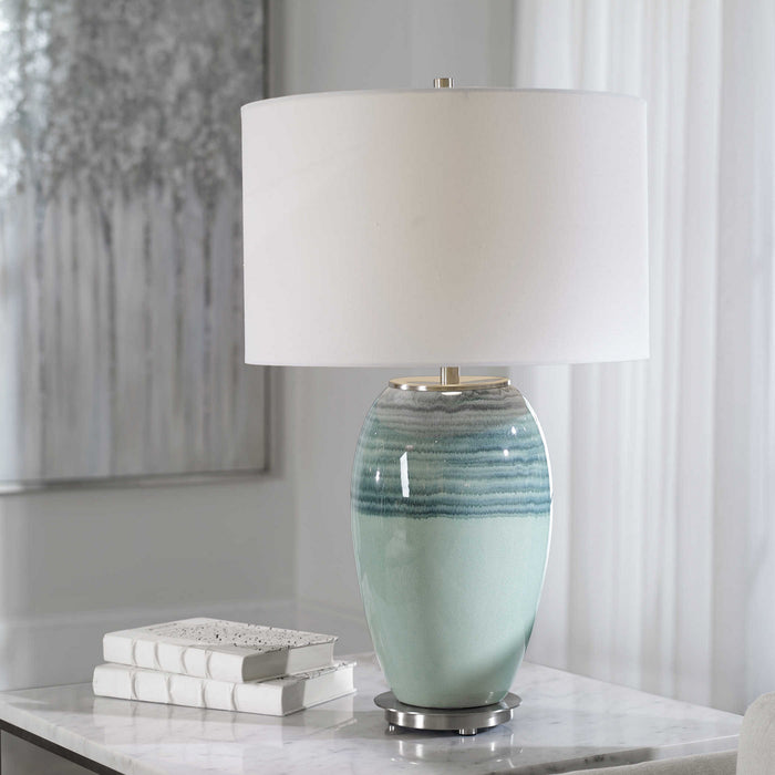 Uttermost - 28437-1 - One Light Table Lamp - Caicos - Brushed Nickel