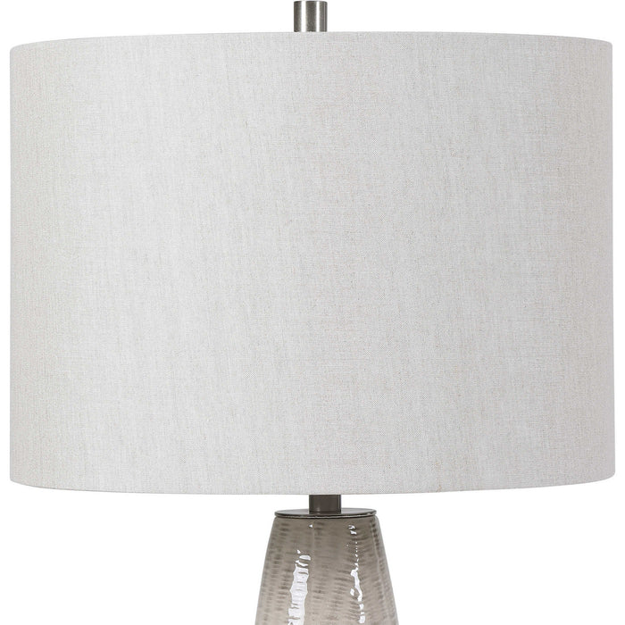 Uttermost - 28438 - One Light Table Lamp - Delgado - Brushed Nickel