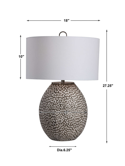 Uttermost - 28448-1 - One Light Table Lamp - Cyprien - Brushed Nickel